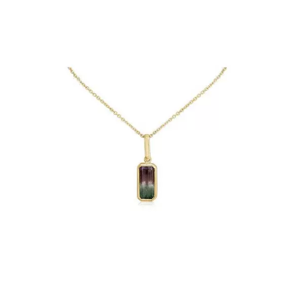 Kelley Collection Bi-Color Tourmaline Pendant> Pendants